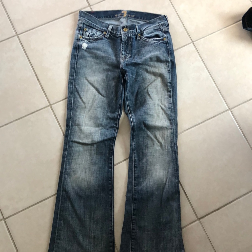 7 for all Mankind flare mid rise jean size 26